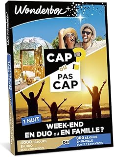 Wonderbox - Cap Ou Pas Cap - Week-End en Duo Ou en Famille? - Coffret Cadeau - Idée Cadeau Séjours