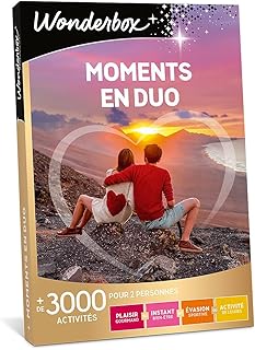 Wonderbox - Moments en Duo - Coffret Cadeau - Idée Cadeau Multi Activités