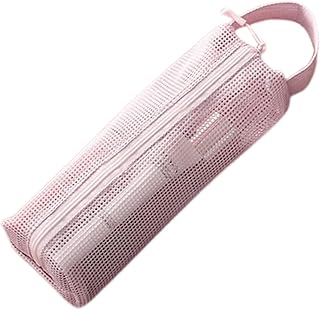 Sac De Voyage pour Articles De Toilette - Pochette Portable pour Brosse À Dents,Organisateur Respirant en Maille pour Camping Vacances Plage Salle De Sport Hôpital Aéroport