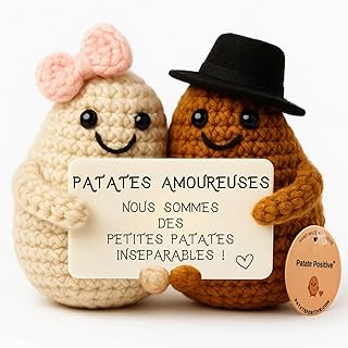 Patates Amoureuses© | Cadeau Romantique | Elle & Lui | Idee Couple | Saint-Valentin Anniversaire Mariage Noces | I Love You | Souvenir Relation | Homme Mari Femme Fiance | Fete Cœur | Surprise Amour