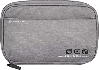 Travelon World Travel Essentials Organiseur de Voyage, Gris chiné., Taille Unique, World Travel Essentials Organiseur Technique