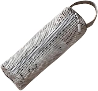 Trousse De Toilette De Voyage - Pochette Portable pour Brosse À Dents - Organisateur Respirant en Maille pour Camping Vacances Plage Salle De Sport Hôpital Aéroport